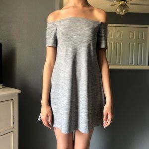 Off the shoulder mini dress